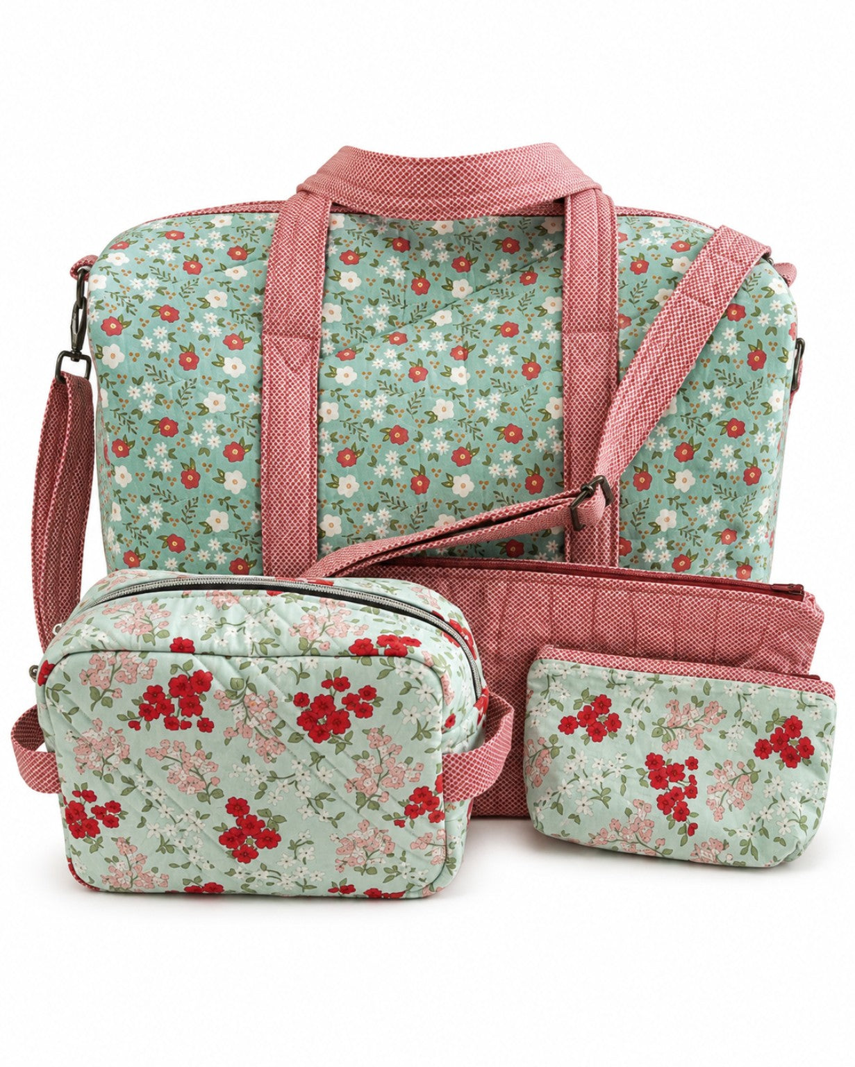 Handmade Duffle Bag & Accessory Set