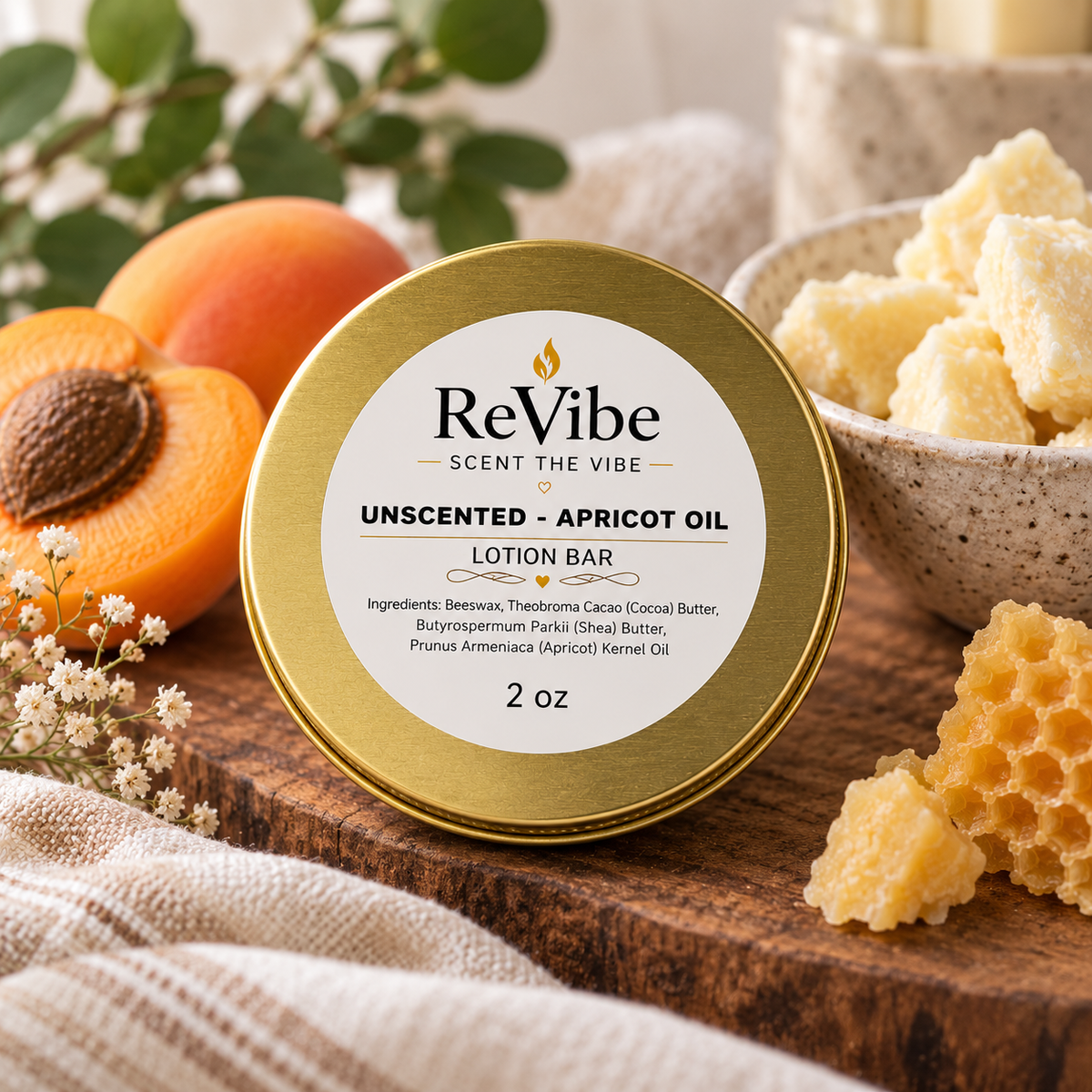 Body Butter - Solid Lotion Bar (Beeswax)