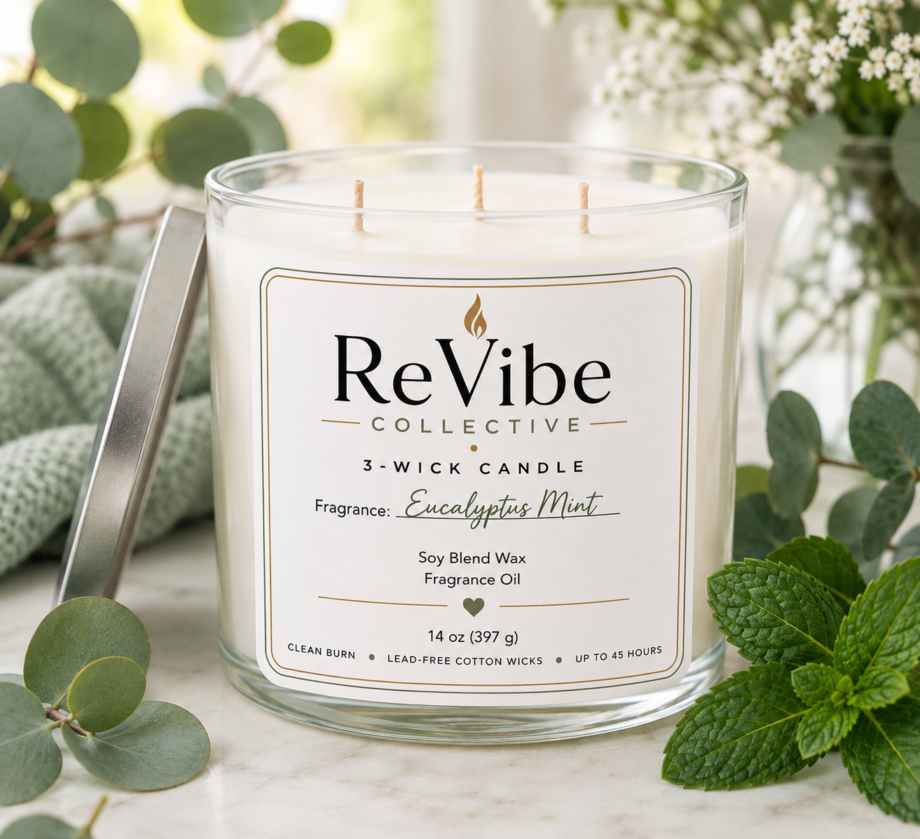 3-Wick Soy BlendCandle | 14 oz